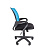 Кресло офисное Easy Chair 304 ТС Net голубое/черное (сетка/ткань, пластик) Фото 1