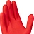 Перчатки латексные Vileda Professional с хлопковым напылением красные (размер 7, S, 174341) Фото 0