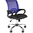 Кресло офисное Easy Chair 304 хром синее/черное (сетка/ткань, металл)