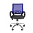 Кресло офисное Easy Chair 304 хром синее/черное (сетка/ткань, металл) Фото 0