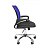 Кресло офисное Easy Chair 304 хром синее/черное (сетка/ткань, металл) Фото 1