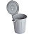Бак для отходов 60 л пластиковый серый Фото 0