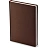 Ежедневник недатированный Attache Velvet искусственная кожа Soft Touch A5+ 136 листов коричневый