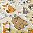 Наклейки объемные MESHU "Forest animals", 10*23см, пакет европодвес Фото 0