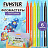 Фломастеры с блестками FUNSTER (ФАНСТЕР) "GLITTER" 6 цветов, ударопрочный наконечник, 152628 Фото 1