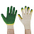 Перчатки хлопчатобумажные износостойкие, ДВОЙНОЙ латексный облив, 13 класс, КОМПЛЕКТ 5 ПАР, LAIMA ЛЮКС, 605349 Фото 0