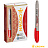 Маркер перманентный Crown "Multi Marker Super Slim" красный, пулевидный, 1мм Фото 3