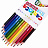 Карандаши цветные стираемые с резинкой CARIOCA "Erasable", 12 цветов, шестигранные, грифель 3 мм, 42897 Фото 0