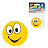 Значок светоотражающий "Смайлик с глазами", 50 мм Значок светоотражающий "Смайлик с глазами", 50 мм
