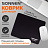 Коврик для мыши SONNEN "BLACK", резина + ткань, 220х180х3 мм, 513309 Фото 0