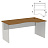 Стол эргономичный Арго А-202 правый (орех, 1600х900х760 мм)
