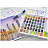 Акварель художественная Faber-Castell "Watercolours", 48цв., кюветы, + кисть "Water Brush"+ съемная палитра, пластиковая упаковка Фото 3