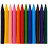 Мелки пластиковые Faber-Castell "Grip", 12цв., трехгранные, картон, европодвес Фото 0