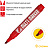 Маркер перманентный Crown "Multi Marker Chisel" красный, скошенный, 5мм Фото 2