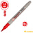 Маркер перманентный Crown "Multi Marker Super Slim" красный, пулевидный, 1мм Фото 0