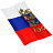 Флаг РФ с гербом 90*135см, пакет с европодвесом Фото 4