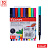 Набор капиллярных ручек Luxor "Mini Fine Writer 045" 10цв., 0,8мм, европодвес Фото 0