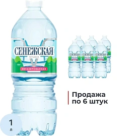 Вода питьевая Сенежская негазированная 1 л