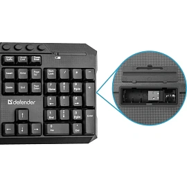 Комплект беспроводной клавиатура и мышь Defender Jakarta C-805 (45804)