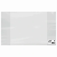 Обложка ПВХ со штрихкодом для тетрадей и дневников, ПЛОТНАЯ, 120 мкм, 208х346 мм, прозрачная, ЮНЛАНДИЯ, 229305