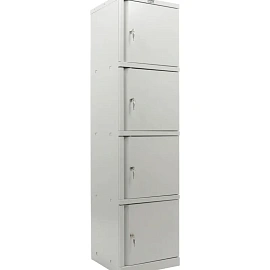 Шкаф металлический (архивный) для документов Практик АМ 1845/4 (серый, 472x458x1830 мм)