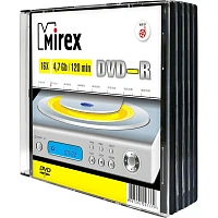 Диск DVD-R Mirex 4.7 ГБ 16x slim box UL130003A1F (5 штук в упаковке)