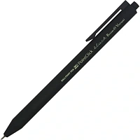 Ручка шариковая автоматическая Bruno Visconti PointClick Black синяя корпус soft touch (толщина линии 0.36 мм)