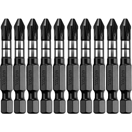 Бита для шуруповёрта ударная Kraftool Impact Pro PH2x50 мм (10 штук, 26191-2-50-S10)