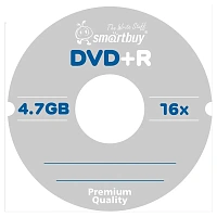 Диск DVD+R (плюс) SMARTBUY, 4,7 Гб, 16x, Cake Box (упаковка на шпиле), КОМПЛЕКТ 50 шт., SBDVPR50