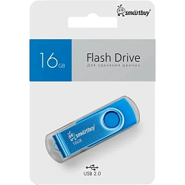 Флешка USB 2.0 16 ГБ SmartBuy Twist (SB016GB2TWB)