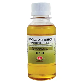 Масло льняное уплотненное ЗХК, для художественно-живописных работ, 120мл