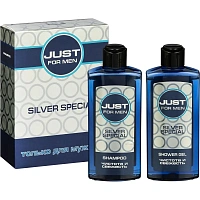 Подарочный набор для мужчин Just For Men Silver (шампунь и гель для душа, 2x210 мл)