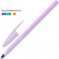 Ручка шариковая неавтоматическая BIC Cristal Pastel синяя (толщина линии 0.32 мм)
