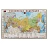 Коврик-подкладка настольный для письма (590х380 мм), с картой России, BRAUBERG, 236776
