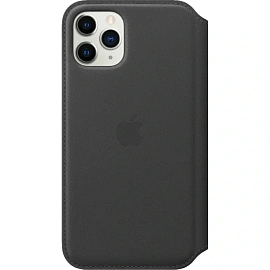 Чехол-книжка Apple Leather Folio для Apple iPhone 11 Pro чёрный (MX062ZM/A)