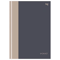 Бизнес-блокнот А5, 80л., евроформат, BG "Моноколор. Двойной", soft-touch ламинация