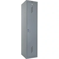 Шкаф для для одежды металлический Практик ML/LS-11-40D (серый, 400х500х1830 мм)