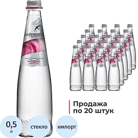 Вода минеральная San Benedetto столовая негазированная стекло 0.5 л