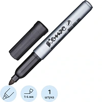 Маркер перманентный Комус PY2304 чёрный (толщина линии 1-4 мм) круглый наконечник