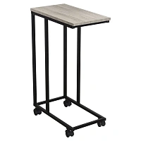 Стол журнальный BRABIX "LOFT CT-001", 450х250х680 мм, на колёсах, металлический каркас, цвет дуб антик, 641860