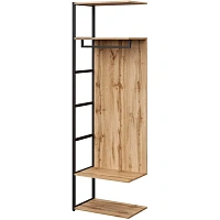 Секция гардеробная Easy To Lead K-Loft 241H029 дуб натуральный/чёрный 645х400х2105 мм