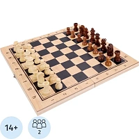Настольная игра Шахматы деревянные 24x12 см