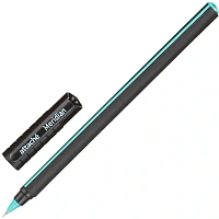 Ручка шариковая Attache Meridian синяя корпус soft touch (чёрно-бирюзовый корпус, толщина линии 0.35 мм)