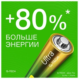Батарейка ААА мизинчиковая GP Ultra (2 штуки в упаковке)