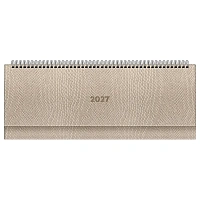 Планинг датированный 2027г., 64л., 330*130мм, кож.зам, BG "Питон", бронзовый