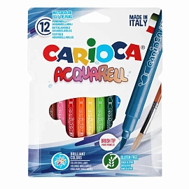 Фломастеры Carioca Acquarell 12 цветов акварельные