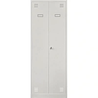 Шкаф хозяйственный металлический 2L-B1C-800 (светло-серый, 800х500х1850 мм)