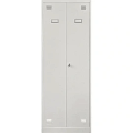 Шкаф хозяйственный металлический 2L-B1C-800 (светло-серый, 800х500х1850 мм)