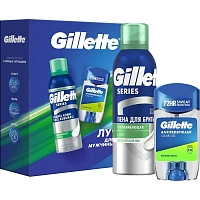 Подарочный набор для мужчин Gillette (гель-антиперспирант, 70 мл и пена для бритья, 200 мл)