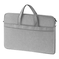 Сумка для ноутбука 15,6" Forst "Modern Style", полиэстер, серый, мягкий подклад, внешнее отделение